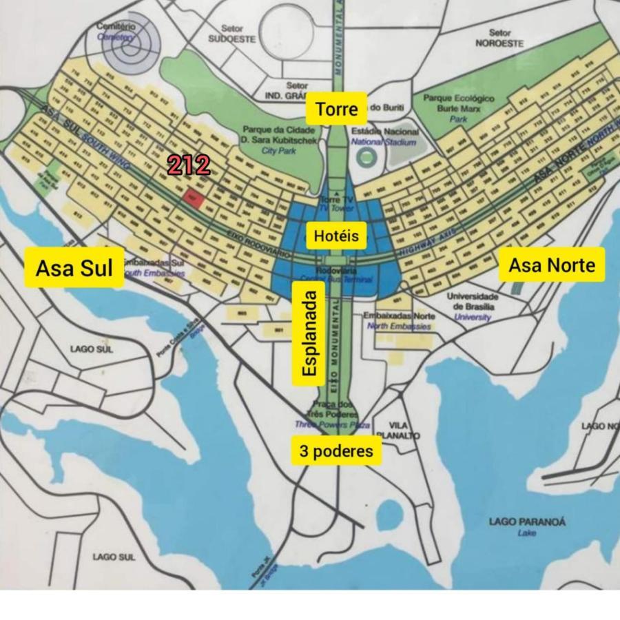 Asa Sul - Quadra 212 Apartment Бразилия Екстериор снимка